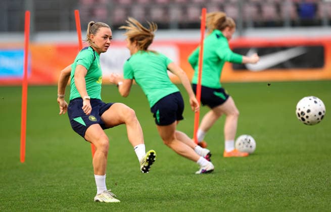 Republic of Ireland WNT Squad Training, Stadion Galgenwaard, Utrecht, Netherlands 6 3 2026 Katie McCabe Katie McCabe 6 3 2026  Copyright: x INPHO RyanxByrnex RB1_0472