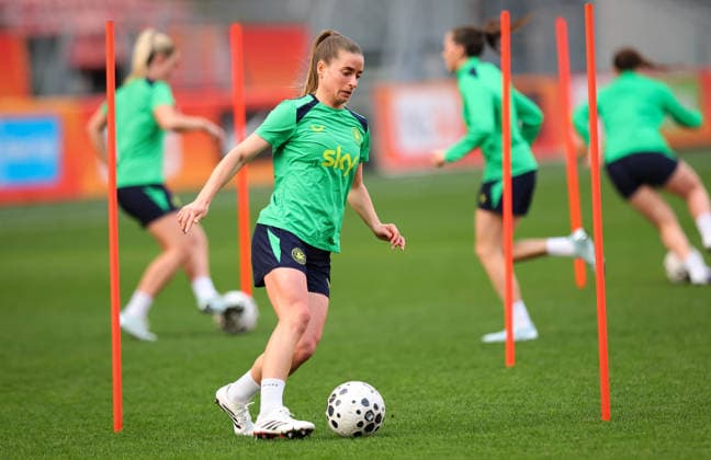 Republic of Ireland WNT Squad Training, Stadion Galgenwaard, Utrecht, Netherlands 6 3 2026 Chloe Mustaki Chloe Mustaki 6 3 2026  Copyright: x INPHO RyanxByrnex RB1_0532