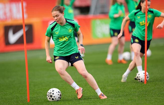 Republic of Ireland WNT Squad Training, Stadion Galgenwaard, Utrecht, Netherlands 6 3 2026 Emily Murphy Emily Murphy 6 3 2026  Copyright: x INPHO RyanxByrnex RB1_0635
