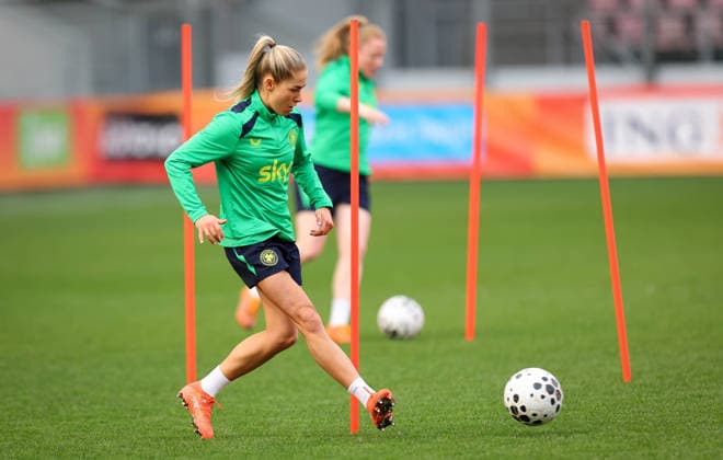 Football, Women, World Cup Qualifiers, National Team Ireland, Training