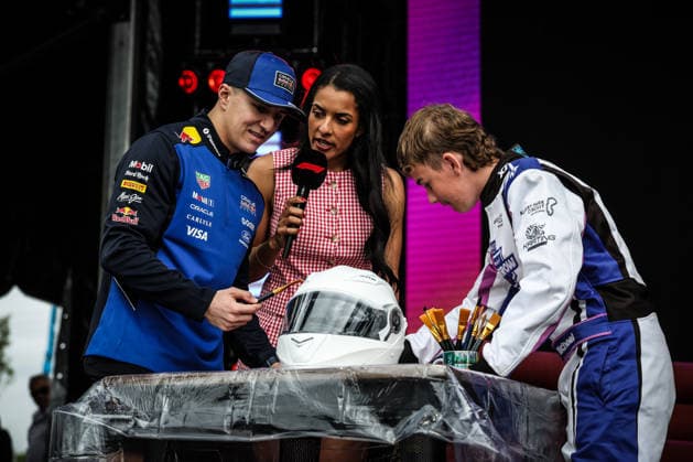 March 6, 2026, Melbourne, Victoria, Australia: MELBOURNE, AUSTRALIA - MARCH 06 2026: Isack Hadjar of Oracle Red Bull Racing during the fan forum at the 2026 Australian Grand Prix at Albert Park in Melbourne, Australia Melbourne Australia - ZUMAp121 20260306_zsp_p121_069 Copyright: xChrisxPutnamx