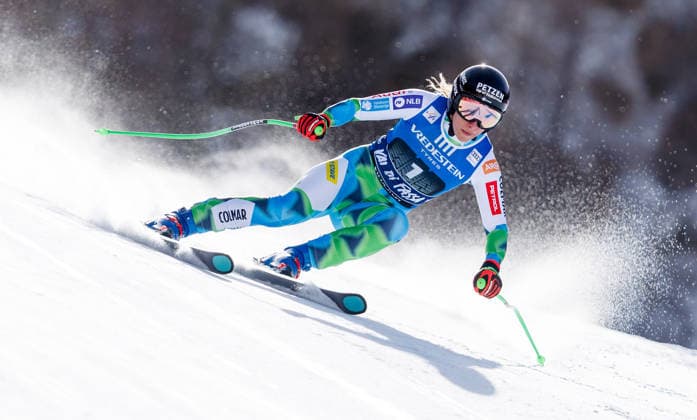ALPINE SKIING - FIS WC Val di Fassa VAL DI FASSA,ITALY,06.MAR.26 - ALPINE SKIING - FIS World Cup, downhill, ladies. Image shows Ilka Stuhec (SLO).  GEPAxpictures xHaraldxSteiner
