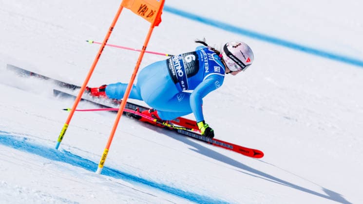 ALPINE SKIING - FIS WC Val di Fassa VAL DI FASSA,ITALY,06.MAR.26 - ALPINE SKIING - FIS World Cup, downhill, ladies. Image shows Nicol Delago (ITA).  GEPAxpictures xHaraldxSteiner