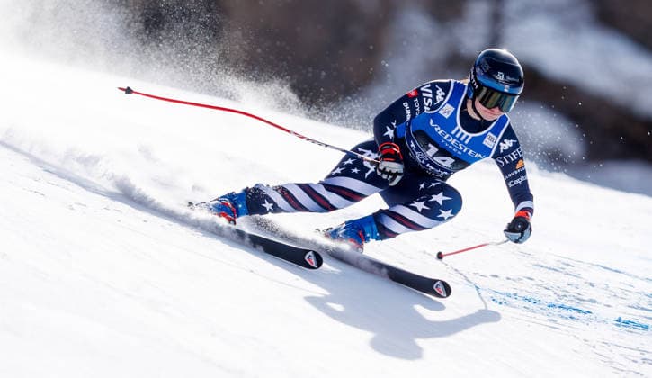 ALPINE SKIING - FIS WC Val di Fassa VAL DI FASSA,ITALY,06.MAR.26 - ALPINE SKIING - FIS World Cup, downhill, ladies. Image shows Jacqueline Wiles (USA).  GEPAxpictures xHaraldxSteiner