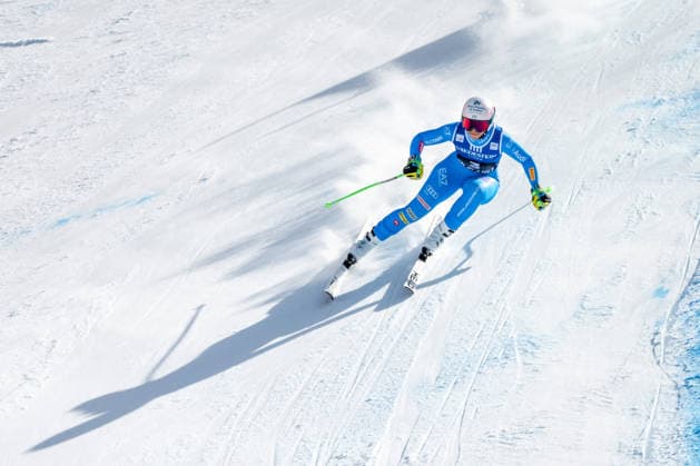 INVERNALI - Alpine Skiing - Audi FIS Ski World Cup - Women s Downhill Elena Curtoni (ITA) during downhill during Audi FIS Ski World Cup - Women s Downhill, Alpine Skiing race in Val di Fassa, Italy, March 06 2026 Val di Fassa Italy  Copyright: xIPAxSport ABACAx
