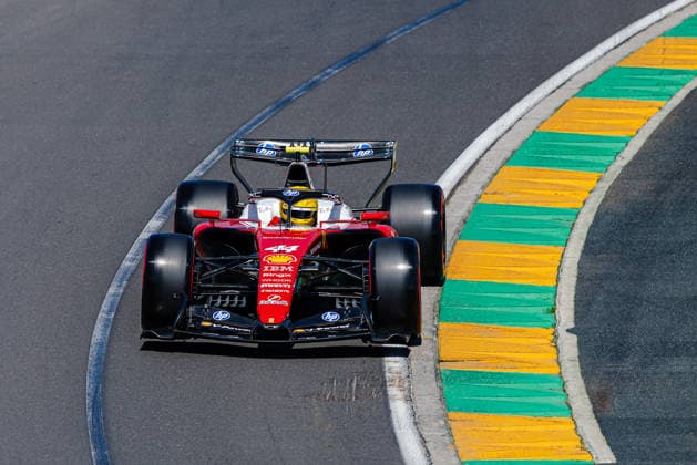 F1 Australian Grand Prix - Pratice 1 & 2 LEWIS HAMILTON (GBR) of Scuderia Ferrari HP 44 on Friday during the 2026 Formula 1 Qatar Airways Australian Grand Prix at the Albert Park Circuit on March 6, 2026. Photo by Tan Jun Da ABACAPRESS.COM Melbourne Australia  Copyright: xJunxDaxTan ABACAx