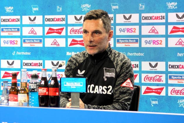 Sport Bilder des Tages DEU, DFL, 2. FBL Hertha BSC, PK, 06.03.2026, Sportforum, Berlin, DEU, DFL, 2. FBL Hertha BSC, PK, im Bild Cheftrainer Stefan Leitl (Hertha BSC Berlin) DFL - regulations prohibit any use of Photographs as image sequences and or quasi-video *** DEU, DFL, 2 FBL Hertha BSC, PK, 06 03 2026, Sportforum, Berlin, DEU, DFL, 2 FBL Hertha BSC, PK, im Bild Cheftrainer Stefan Leitl Hertha BSC Berlin DFL regulations prohibit any use of Photographs as image sequences and or quasi video nordphotoxGmbHx xEngler nph00076