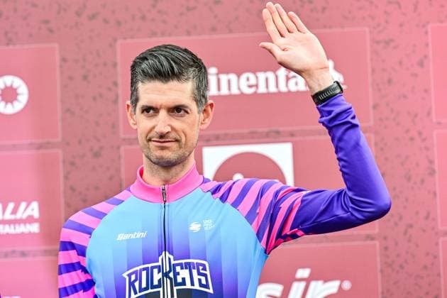 Dutch Wout Poels of Unibet Rose Rockets pictured during the team presentations ahead of the Strade Bianche one day cycling race from and to Siena, Italy, Friday 06 March 2026. DIRKxWAEM  x166659201x