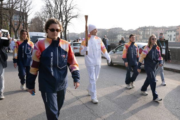 Paralympic Torch Relay - Millano Cortina 2026 Winter Paralympics: Day 0 Opening Ceremony - Milano Cortina 2026 Winter Paralympics: Day 0 Verona VERONA, ITALY - MARCH 6: Paralympic Torch Relay REHM, Markus (Germany) is carrying the Paralympic flame Impressions of the Paralympic Torch Relay on day zero of the Milano Cortina 2026 Winter Paralympics at Verona on March 6, 2026 in Verona, Italy (Photo by RALF KUCKUCK) Copyright 2026 Ralf Kuckuck