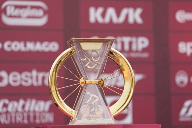 The cupduring the team presentation of the Strade Bianche e Strade Bianche Women cycling race in Siena - Tuscany - Italy - Friday, March 6 2026. - cycling  Copyright: xPaolone xLaPressex