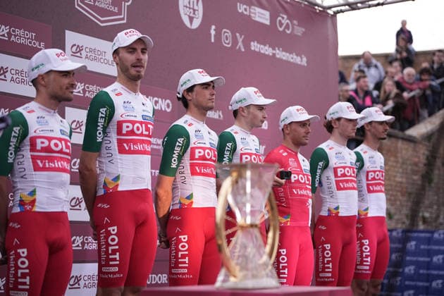 TEAM POLTI VISIT MALTA during the team presentation of the Strade Bianche e Strade Bianche Women cycling race in Siena - Tuscany - Italy - Friday, March 6 2026. - cycling  Copyright: xMarcoxAlpozzi xLaPressex
