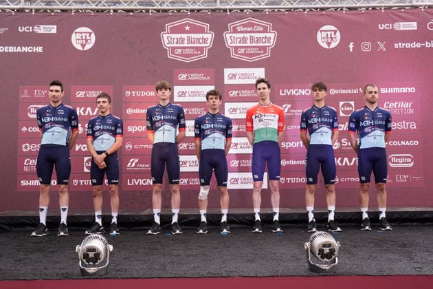 MBH BANK CSB TELECOM FORT during the team presentation of the Strade Bianche e Strade Bianche Women cycling race in Siena, Tuscany - Italy - Friday, March 6, 2026. - cycling  Copyright: xFabioxFerrari LaPressex