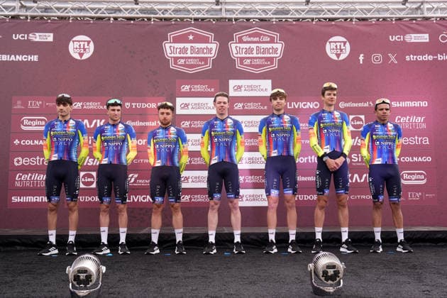 SOLUTION TECH NIPPO RALI during the team presentation of the Strade Bianche e Strade Bianche Women cycling race in Siena, Tuscany - Italy - Friday, March 6, 2026. - cycling  Copyright: xFabioxFerrari LaPressex