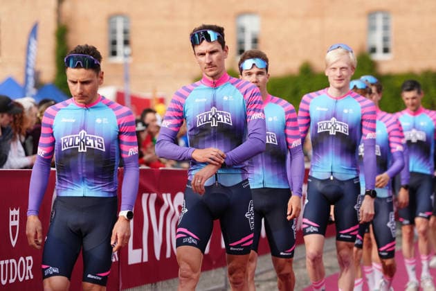 Cycling, Strade Bianche in Siena, presentation of the teams