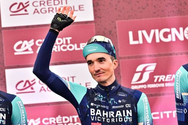 Spanish Pello Bilbao of Bahrain - Victorious pictured during the team presentations ahead of the Strade Bianche one day cycling race from and to Siena, Italy, Friday 06 March 2026. DIRKxWAEM  x166661531x