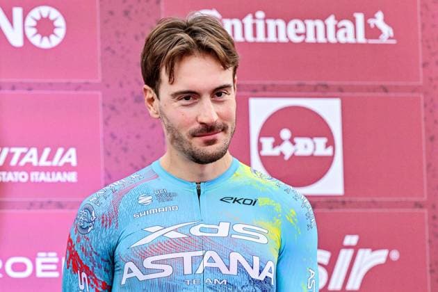 Italian Alberto Bettiol of XDS Astana Team pictured during the team presentations ahead of the Strade Bianche one day cycling race from and to Siena, Italy, Friday 06 March 2026. DIRKxWAEM  x166661688x