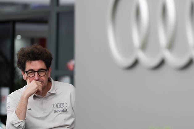 Mattia Binotto ITA Technical director of Audi Revolut F1 Team during the Free Practices of Qatar Airways Australian Grand Prix of Formula One at the Albert Park Circuit in Melbourne on Australia on March 06, 2026 in Melbourne, Australia Photo by Philippe Nanchino Eurasia Sport Images Melbourne Albert Park Circuit Australia Copyright: x x2026xEurasiaxSportxImagesx jp-en-EuSpIm-MPS_PPN_GP.F1_Australia_06Mar2026_AU012
