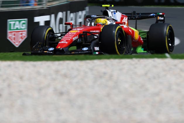 44 Lewis Hamilton GBR Scuderia Ferrari HP ITA Ferrari SF 26 during the Free Practices of Qatar Airways Australian Grand Prix of Formula One at the Albert Park Circuit in Melbourne on Australia on March 06, 2026 in Melbourne, Australia Photo by Philippe Nanchino Eurasia Sport Images Melbourne Albert Park Circuit Australia Copyright: x x2026xEurasiaxSportxImagesx jp-en-EuSpIm-MPS_PPN_GP.F1_Australia_06Mar2026_AU044