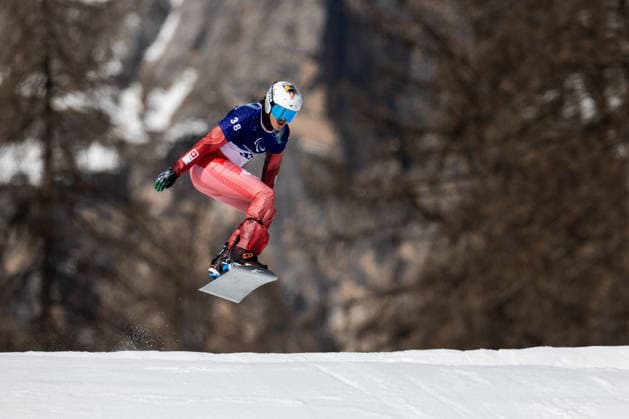 Snowboard Training - Milano Cortina 2026 Winter Olympics: Day - 2 In Cortina D Ampezzo, Italy, on March 6, 2026, men and women train for Para Snowboard Cross at Cortina Para Snowboard Park. Von Gruenigen Fabrice (SUI) participates. Cortina d Ampezzo Italy  Copyright: xMauroxUjettox originalFilename:ujetto-menandwo260306_np5sl.jpg