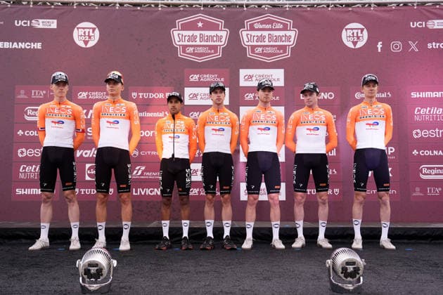 INEOS GRENADIERS during the team presentation of the Strade Bianche e Strade Bianche Women cycling race in Siena, Tuscany - Italy - Friday, March 6, 2026. - cycling  Copyright: xFabioxFerrari LaPressex