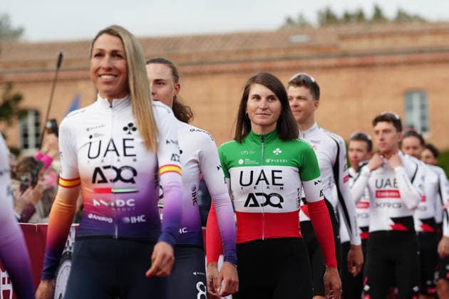 Elisa Longo Borghini UAE TEAM ADQ UAE TEAM EMIRATES during the team presentation of the Strade Bianche e Strade Bianche Women cycling race in Siena - Tuscany - Italy - Friday, March 6 2026. - cycling  Copyright: xPaolone xLaPressex