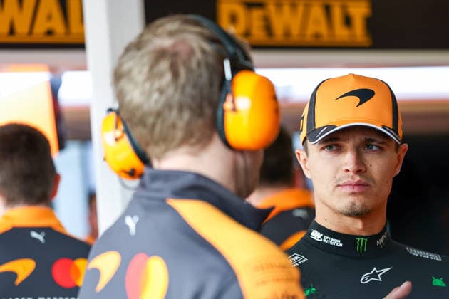 MELBOURNE, AUSTRALIA - MARCH 6: Lando Norris of Great Britain and McLaren Mastercard Formula 1 Team looks on in garage during practice ahead of the F1 Grand Prix of Australia at Albert Park Circuit on March 6, 2026 in Melbourne, Australia.(Photo by Qian Jun Paddocker-SPP)  Copyright: xQianxJunx xPaddocker-SPPx Sportspressphoto_SPR103264