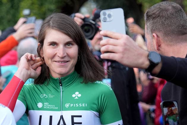 Elisa Longo Borghini during the team presentation of the Strade Bianche e Strade Bianche Women cycling race in Siena, Tuscany - Italy - Friday, March 6, 2026. - cycling  Copyright: xSimonexSpada LaPressex