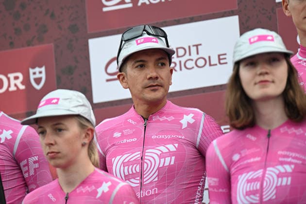 06-03-2026 Presentazione Squadre Strade Bianche 2026; 2026, Ef Education - Easypost; Carapaz Antonio, Richard Antonio; Siena; 