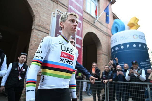 06-03-2026 Presentazione Squadre Strade Bianche 2026; 2026, Uae Emirates - Xrg; Pogacar, Tadej; Siena; 