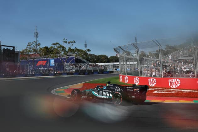 MELBOURNE, AUSTRALIA - MARCH 6: George Russell of Great Britain driving the (63) Mercedes AMG PETRONAS F1 Team F1 W17 during practice ahead of the F1 Grand Prix of Australia at Albert Park Circuit on March 6, 2026 in Melbourne, Australia.(Photo by Qian Jun Paddocker-SPP)  Copyright: xQianxJunx xPaddocker-SPPx Sportspressphoto_SPR103368