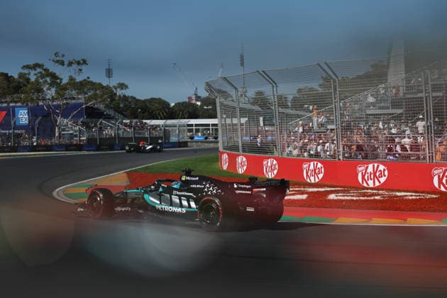 MELBOURNE, AUSTRALIA - MARCH 6: George Russell of Great Britain driving the (63) Mercedes AMG PETRONAS F1 Team F1 W17 during practice ahead of the F1 Grand Prix of Australia at Albert Park Circuit on March 6, 2026 in Melbourne, Australia.(Photo by Qian Jun Paddocker-SPP)  Copyright: xQianxJunx xPaddocker-SPPx Sportspressphoto_SPR103382