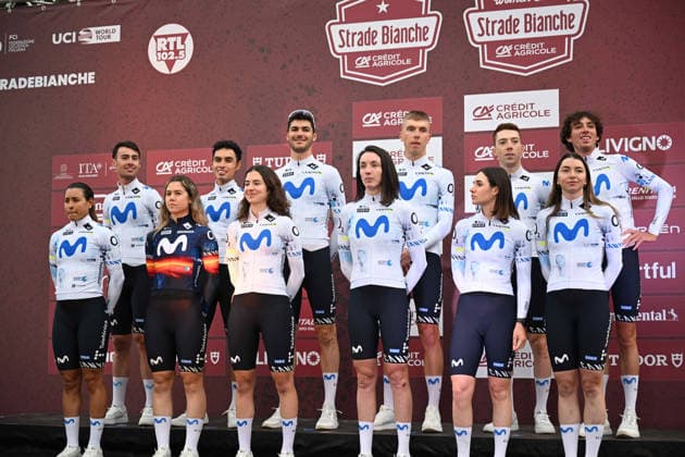 06-03-2026 Presentazione Squadre Strade Bianche 2026; 2026, Movistar; Siena; 