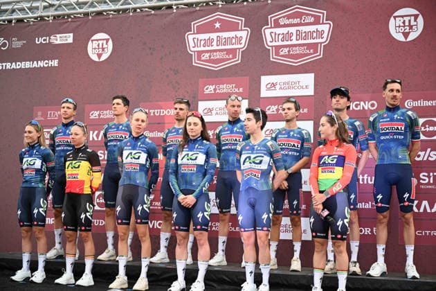 06-03-2026 Presentazione Squadre Strade Bianche 2026; 2026, Soudal - Quick Step; Siena; 