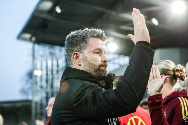 Sport, Football, U23 Womens National Team Season 2025 2026 International Match Germany U23 Belgium U23 06 03 2026, Lohrheidestadion Michael Urbansky Coach Germany Bochum Wattenscheid Lohrheidestadion North Rhine-Westphalia Germany