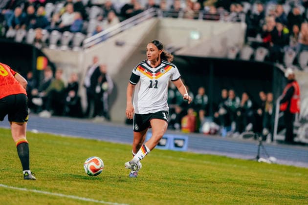 06.03.26, Women, Football, U23 Friendly Match, Germany - Belgium Lisa Baum ( 11 - Germany U23) dribbling Bochum Lohrheidestadion - Wattenscheid NRW Deutschland