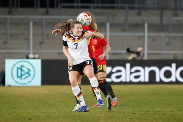 Wattenscheid, Germany 06 March 2026 Womens U23 international match 2025 2026 Germany vs Belgium In the picture Mara Alber Germany Lohrheidestadion Nordrhein Westfalen Copyright: xFotostandx xvanxderxVeldenx