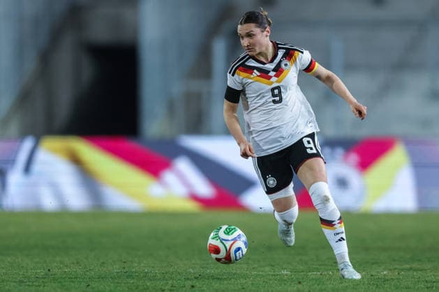Soccer Women U23 international match Germany Belgium on 06 03 2026 at Lohrheidestadion in Bochum Sophie Weidauer Germany DFB regulations prohibit any use of photographs as image sequences and or quasi video xJRx