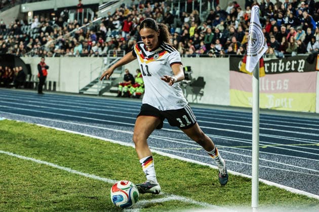 Sport, Football, U23 Womens National Team Season 2025 2026 International Match Germany U23 Belgium U23 06 03 2026, Lohrheidestadion Lisa Baum Germany, 11 Bochum Wattenscheid Lohrheidestadion Nordrhein Westfalen Germany