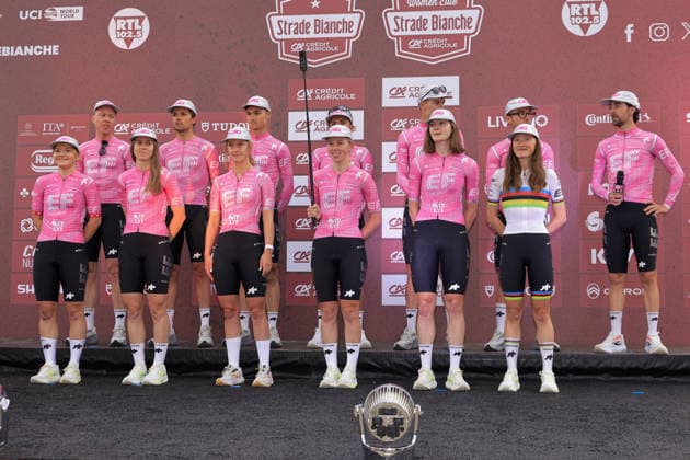 CICLISMO - Ciclismo Su Strada - Strade Bianche 2026 EF Education - EasyPost, during the Strade Bianche Credit Agricole 2026, Teams presentation, cyling event on 6 March 2026 in Siena, Italy during Strade Bianche 2026, Street Cycling race in Siena, Italy, March 07 2026 Siena Italy  Copyright: xIPAxSport ABACAx