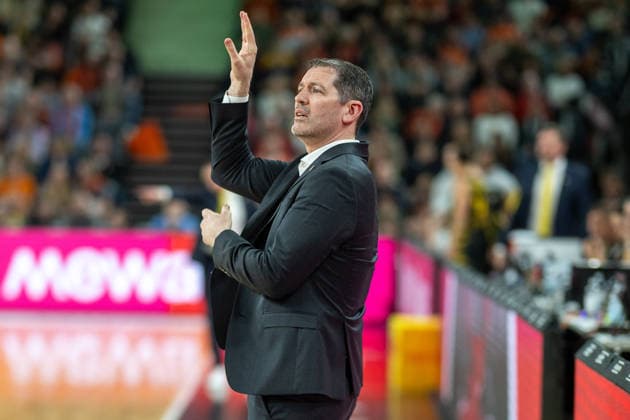 Ty Harrelson ratiopharm ulm, Head Coach , GER, ratiopharm Ulm vs MHP Riesen Ludwigsburg, Basketball Bundesliga, easycredit BBL, 22 Matchday, Season 2025 2026, 06 03 2026, GER, ratiopharm Ulm vs MHP Riesen Ludwigsburg, Basketball Bundesliga, easycredit BBL, 22 Matchday, Season 2025 2026, 06 03 2026 New Ulm Copyright: xEibner-Pressefoto SaschaxWaltherx EP_EER