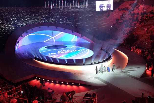 GIOCHI OLIMPICI - Olimpiadi Invernali Milano-Cortina 2026 - Paralympic Winter games, Winterspiele,Spiele, Summer games - Opening Ceremony Paralympic Winter Games opening ceremony of Milano-Cortina 2026 on March 6, 2026 at Arema of Verona in Verona, Italy Cortina D Ampezzo Italy  Copyright: xIPAxSport ABACAx