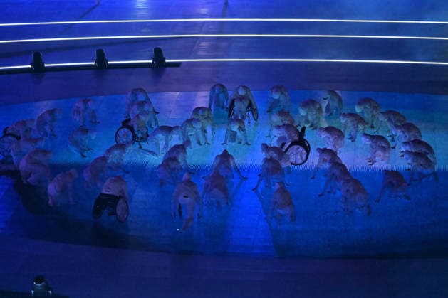 Paralympic Winter games, Winterspiele,Spiele, Summer games opening ceremony of Milano-Cortina 2026 on March 6, 2026 at Arema of Verona in Verona, Italy during Paralympic Winter Games - Opening Ceremony, Olympic Winter Games Milano-Cortina 2026 in Verona, Italy, March 06 2026  Copyright: xAlessioxMarini IPAxSportx xipa-agency.netx xx IPA_72472026 IPA_Agency_IPA72472026