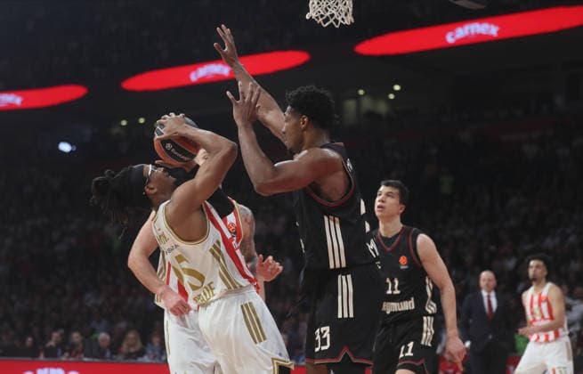CRVENA ZVEZDA vs BAYERN CHIMA MONEKE, basketball player of Crvena zvezda, during Euroleague match against Bayern Munchen, at Belgrade Arena. Belgrade, 06.03.2026. photo: MN Press photo BASKETBALL, EUROLEAGUE, CRVENA ZVEZDA, BAYERN Belgrade Belgrade Arena Serbia Copyright: xMNxPressx