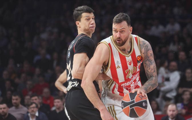 CRVENA ZVEZDA vs BAYERN DONATAS MONTIEJUNAS, basketball player of Crvena zvezda, during Euroleague match against Bayern Munchen, at Belgrade Arena. Belgrade, 06.03.2026. photo: MN Press photo BASKETBALL, EUROLEAGUE, CRVENA ZVEZDA, BAYERN Belgrade Belgrade Arena Serbia Copyright: xMNxPressx