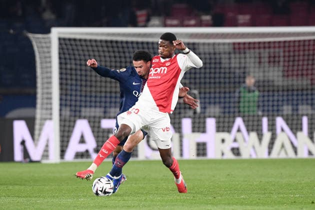 Paris Saint-Germain FC v AS Monaco FC - Ligue 1 McDonald s 2025 2026 33 Warren ZAIRE EMERY (psg) - 23 Aladji BAMBA (asm) during the Ligue 1 McDonald s match between Paris and Monaco FC at Parc des Princes on March 6, 2026 in Paris, France. Paris France  Copyright: xFEPx 776348316