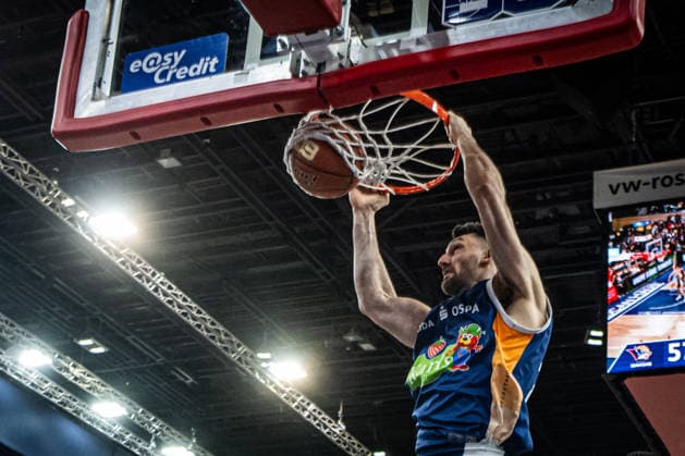 Rostock, Germany 06 March 2026 1 BBL 2025 2026 Rostock Seawolves vs VET CONCEPT Gladiators Trier In the picture Owen Klassen Rostock Seawolves makes a dunk, dunkt Copyright: xFotostandx xVoelkerx
