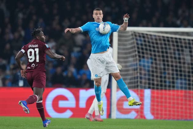Napoli™s Alessandro Buongiorno during the Serie A EniLive soccer match between Napoli and Torino at the Diego Armando Maradona stadium, Italy - Naples Friday March 06, 2026 - Soccer ( Photo by Alfredo Falcone LaPresse )  Copyright: xAlfredoxFalcone LaPressex