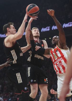 CRVENA ZVEZDA vs BAYERN NIELS GIFFEY, basketball player of Bayern Munchen, during Euroleague match against Crvena zvezda, at Belgrade Arena. Belgrade, 06.03.2026. photo: MN Press photo BASKETBALL, EUROLEAGUE, CRVENA ZVEZDA, BAYERN Belgrade Belgrade Arena Serbia Copyright: xMNxPressx