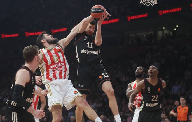 CRVENA ZVEZDA vs BAYERN VLADIMIR LUCIC, basketball player of Bayern Munchen, during Euroleague match against Crvena zvezda, at Belgrade Arena. Belgrade, 06.03.2026. photo: MN Press photo BASKETBALL, EUROLEAGUE, CRVENA ZVEZDA, BAYERN Belgrade Belgrade Arena Serbia Copyright: xMNxPressx