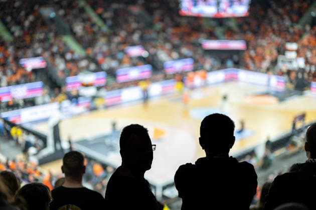 Spectators and fans of Ludwigsburg, Barock Pirates Fanclub MHP RIESEN , GER, ratiopharm Ulm vs MHP Riesen Ludwigsburg, Basketball Bundesliga, easycredit BBL, 22 Matchday, Season 2025 2026, 06 03 2026, GER, ratiopharm Ulm vs MHP Riesen Ludwigsburg, Basketball Bundesliga, easycredit BBL, 22 Matchday, Season 2025 2026, 06 03 2026 New Ulm Copyright: xEibner-Pressefoto SaschaxWaltherx EP_EER